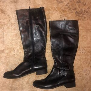 Nine West Vintage America Black Leather Boots